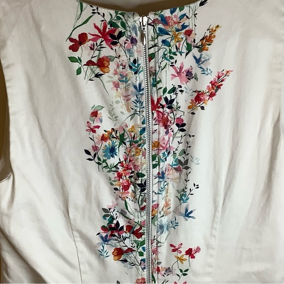 Beautiful Orsay floral line party cotton blend tea dress size EUR 36/SLO 38 - Picture 5 of 8